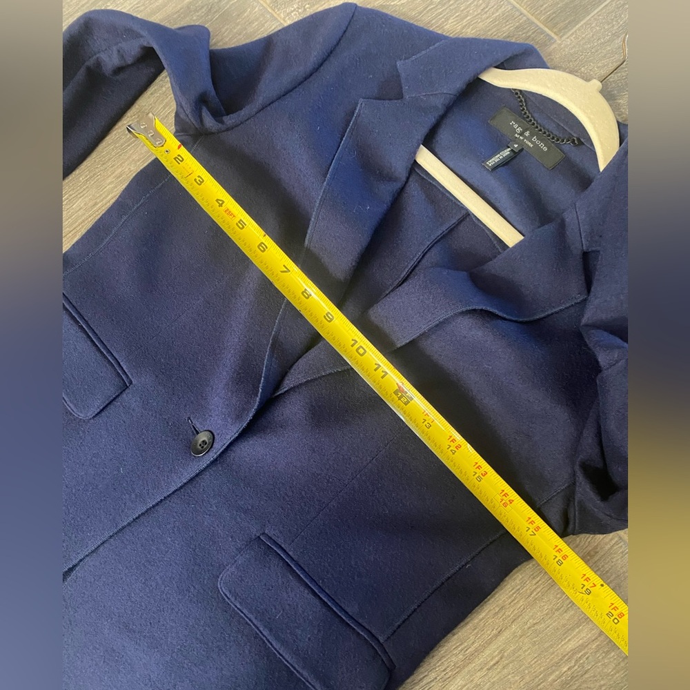 Rag & Bone New York Navy Academia 100% Wool Blazer Size 4 💙 - Picture 10 of 10